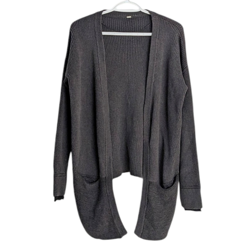 Lululemon vestigan Merino Wool cardigan grey Medium T12